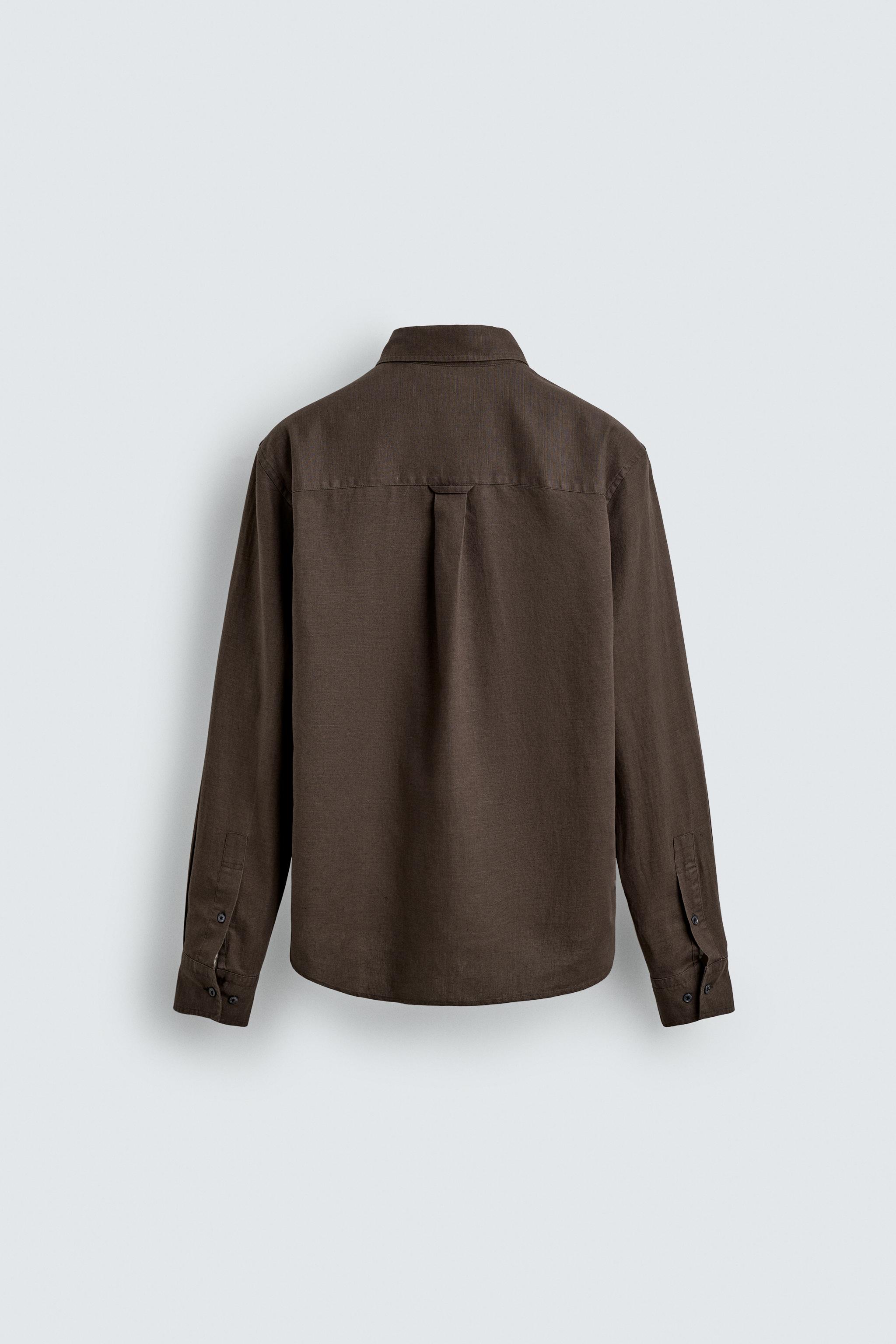 REGULAR FIT HEMP-COTTON SHIRT