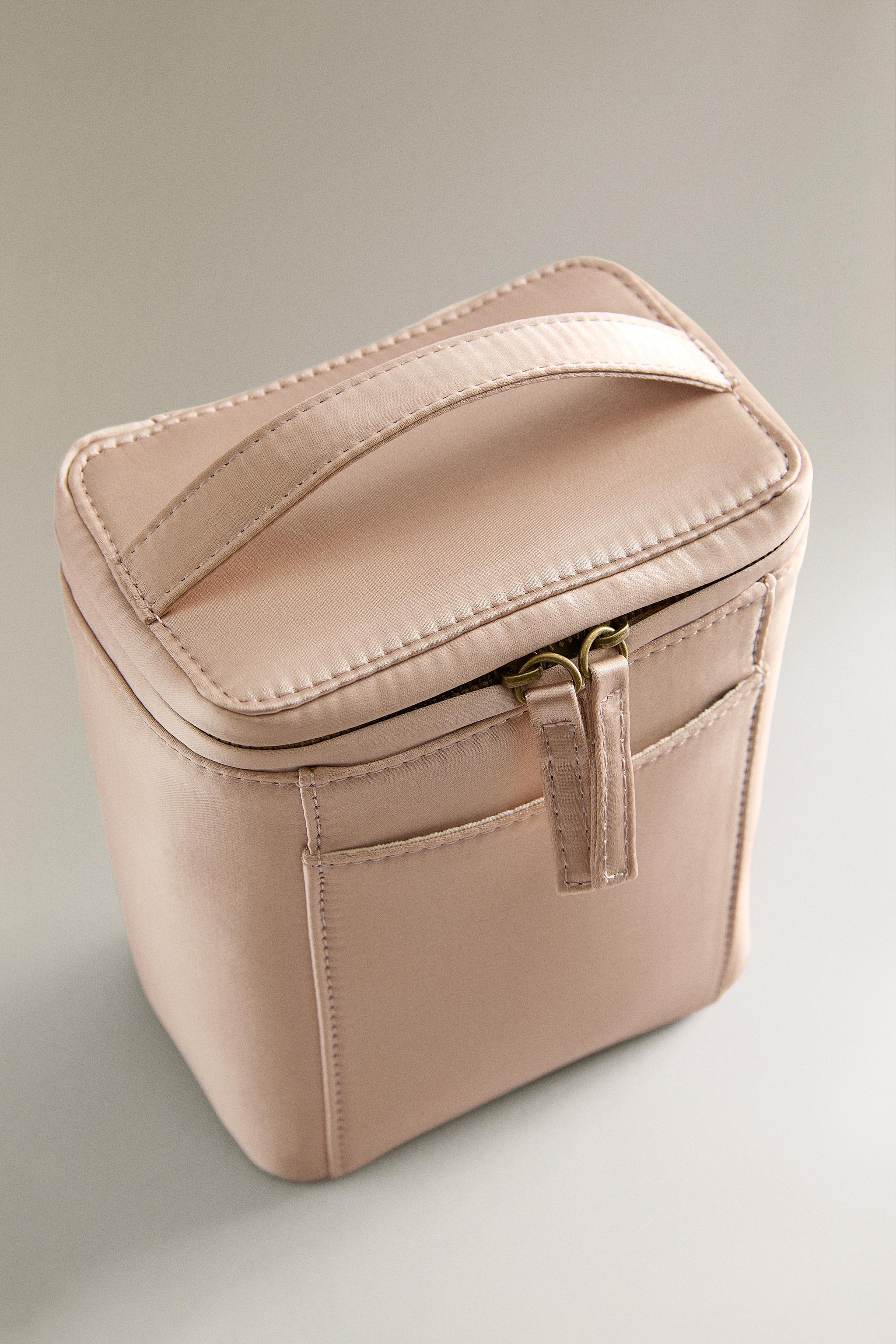 SATEEN BRIEFCASE MAKEUP BAG
