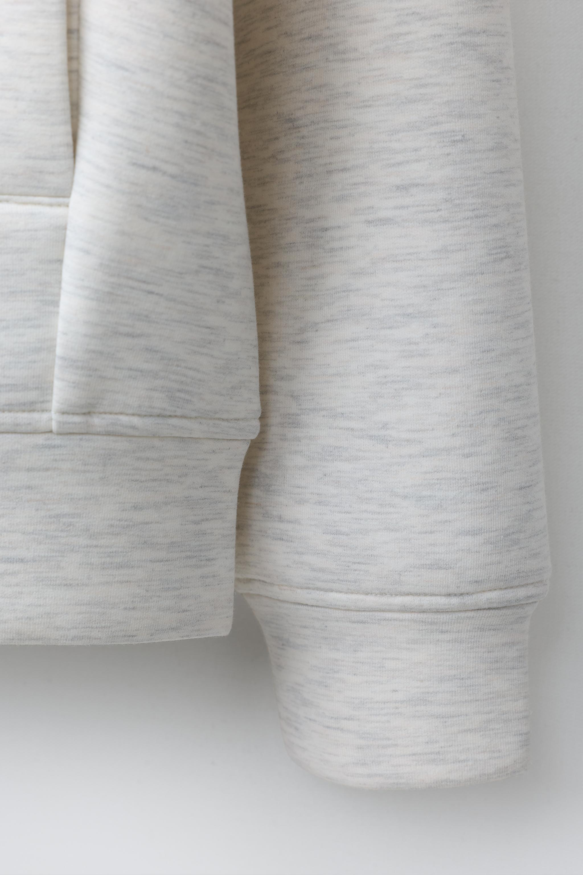 SPORTY NEOPRENE ZIP SWEATSHIRT