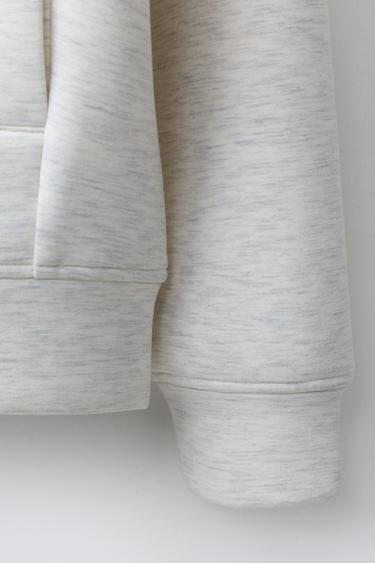 SWEAT ZIPPÉ SPORT EN NÉOPRÈNE - Gris chiné de Zara - Image 3