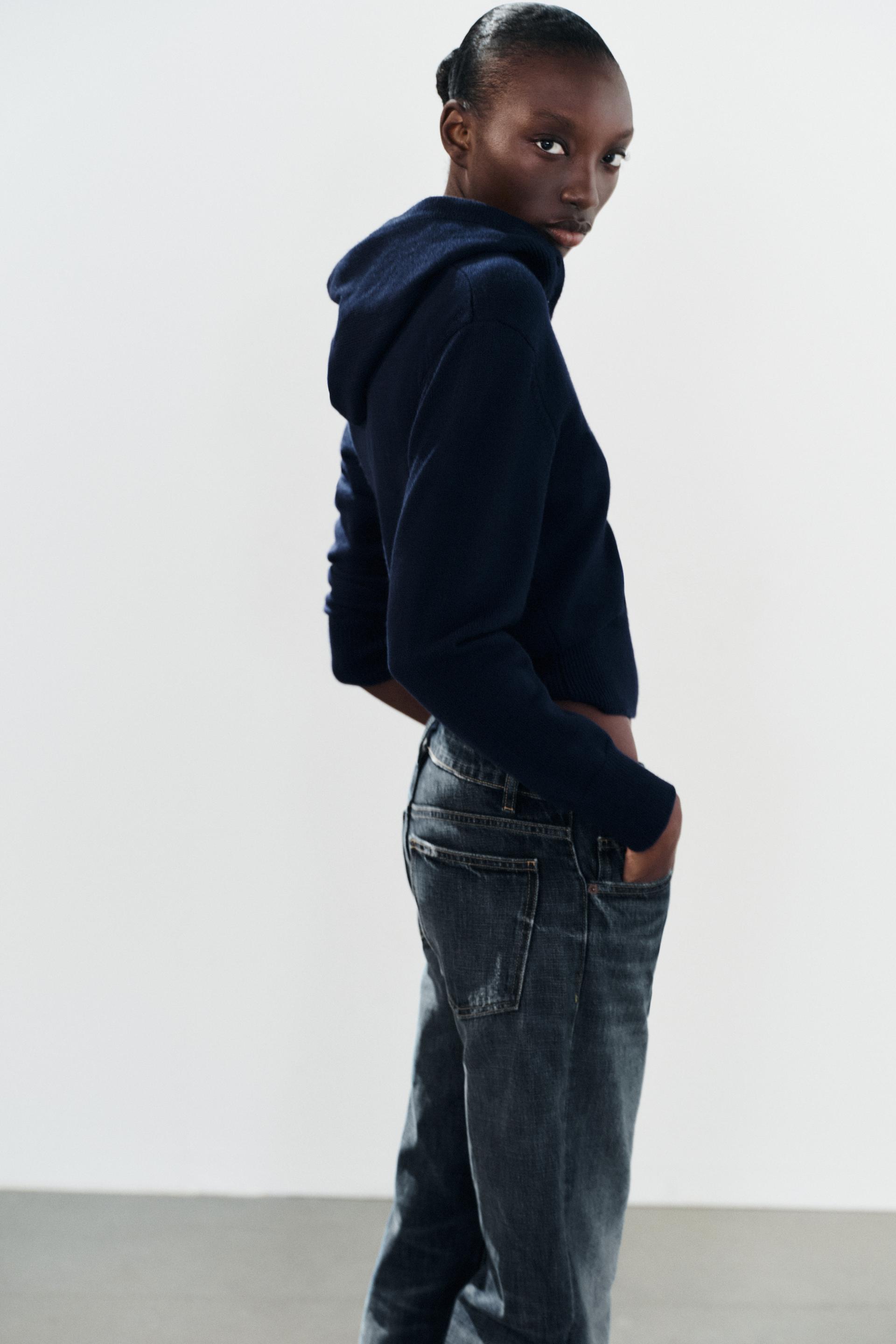 HOODED KNIT SWEATER thumbnail 4