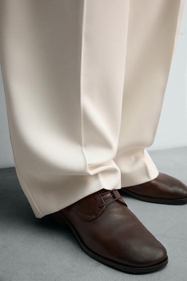 CHAUSSURES EN CUIR CHIC ÉDITION LIMITÉE - Marron de Zara - Image 2