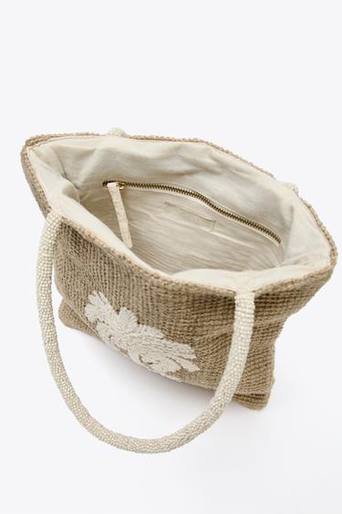 SHOPPER BAG - Light beige by Zara - Image 4