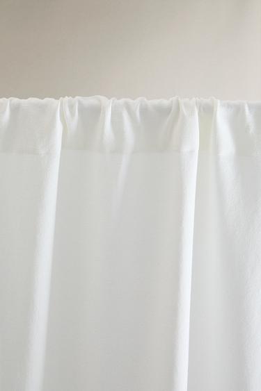 RIDEAU COTON LIN OPACITÉ ÉLEVÉE - Blanc cassé de Zara - Image 2