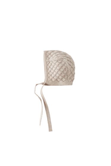 KNIT BONNET WITH OPENWORK