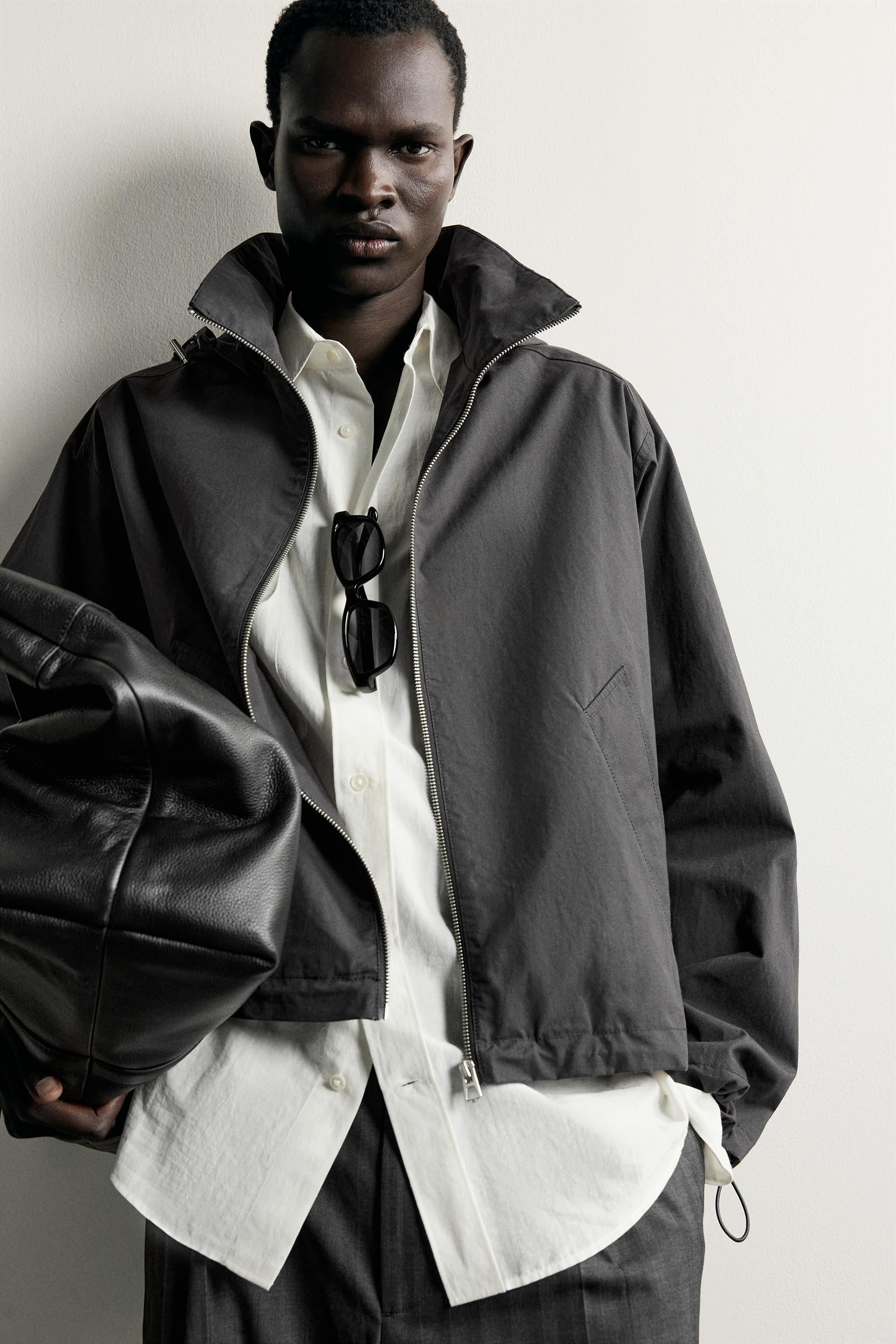 CROPPED TECHNICAL HOODIE JACKET
