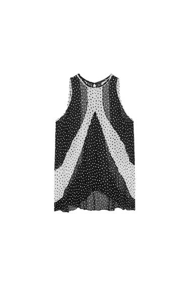 TOP LUNARES ZW COLLECTION - Negro de Zara