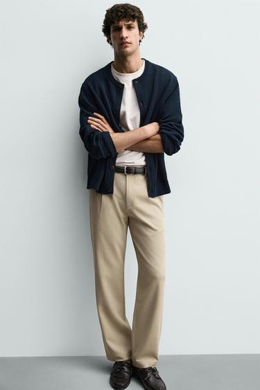 PANTALON STRAIGHT FIT CONFORT - Beige de Zara - Image 5