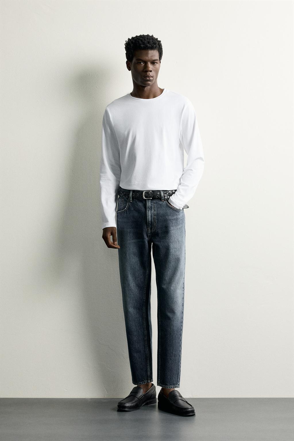 Zara Cins şalvar slim cropped fit