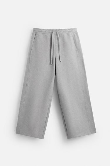 IRREGULAR FINISH JOGGERS - Grey marl by Zara