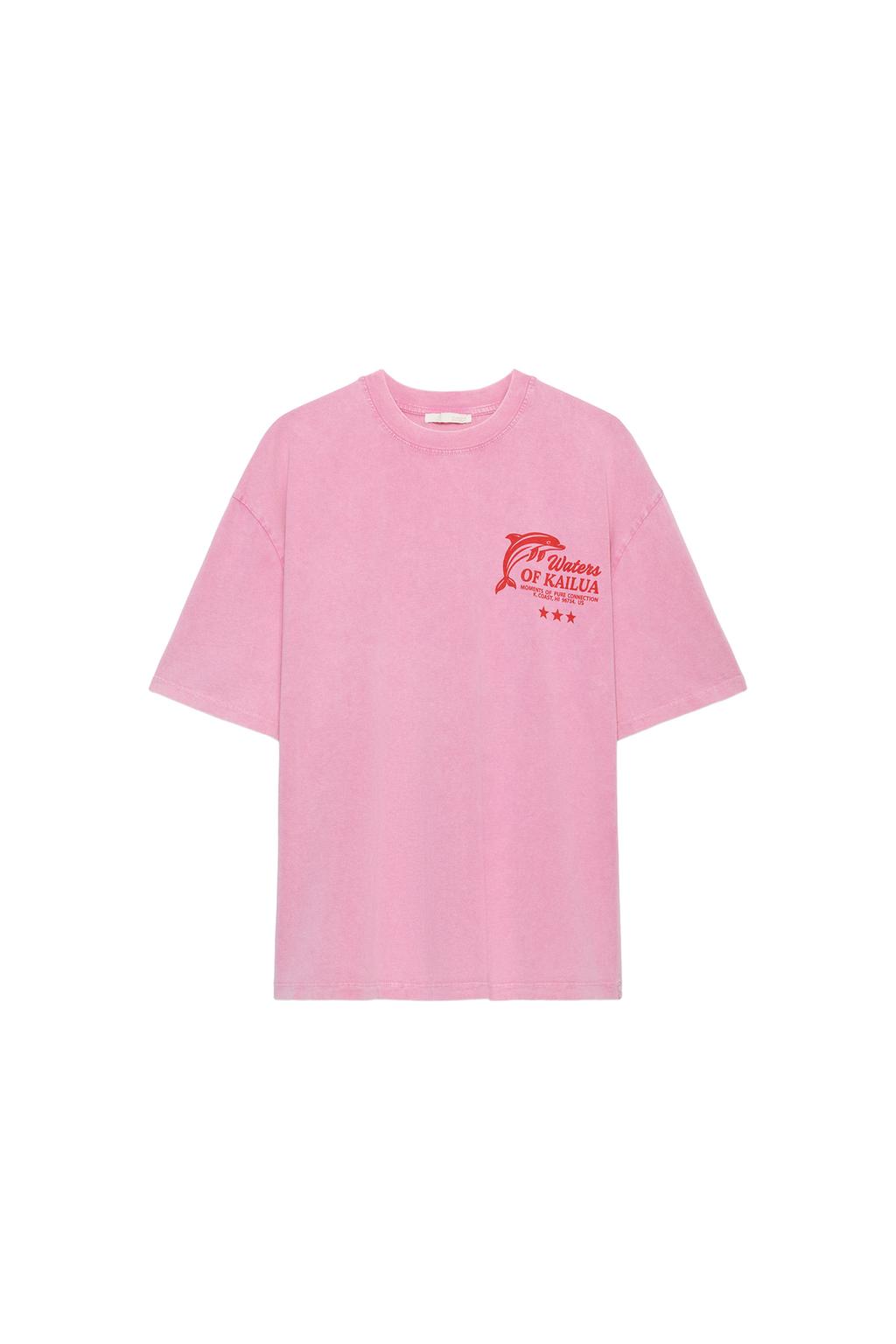 WASHED EFFECT TEXT T-SHIRT - image 3