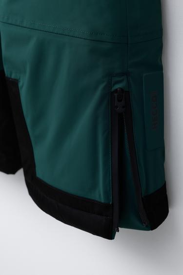WATER-RESISTANT AND WINDPROOF LONG DUNGAREES RECCO® SYSTEM SKI COLLECTION - Green by Zara - Image 3