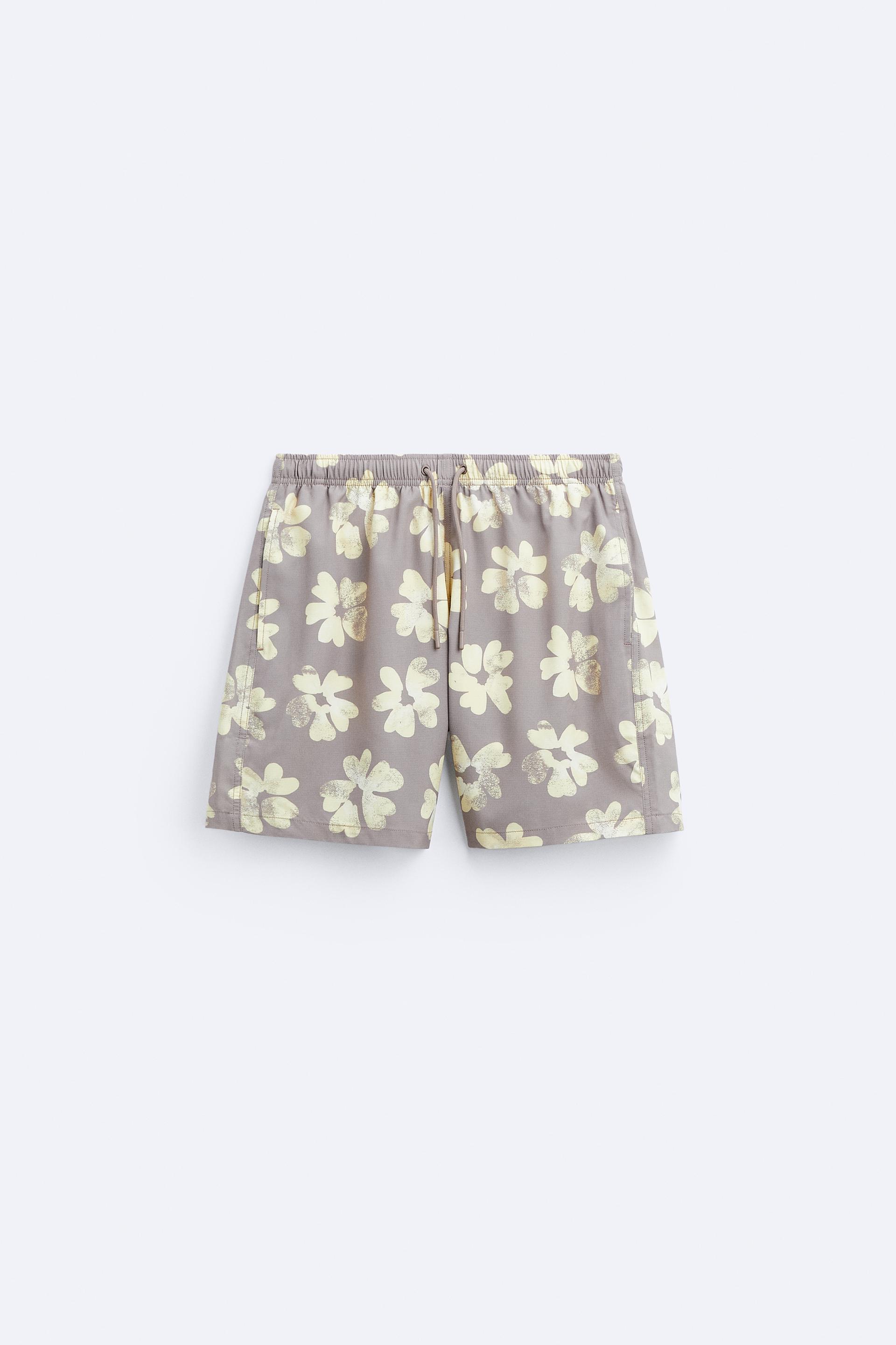 FLORAL PRINT SWIMMING TRUNKS - Multicoloured