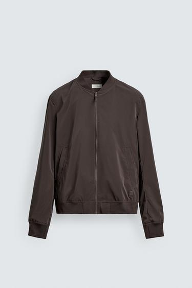 JAQUETA BOMBER LEVE - Caqui da Zara