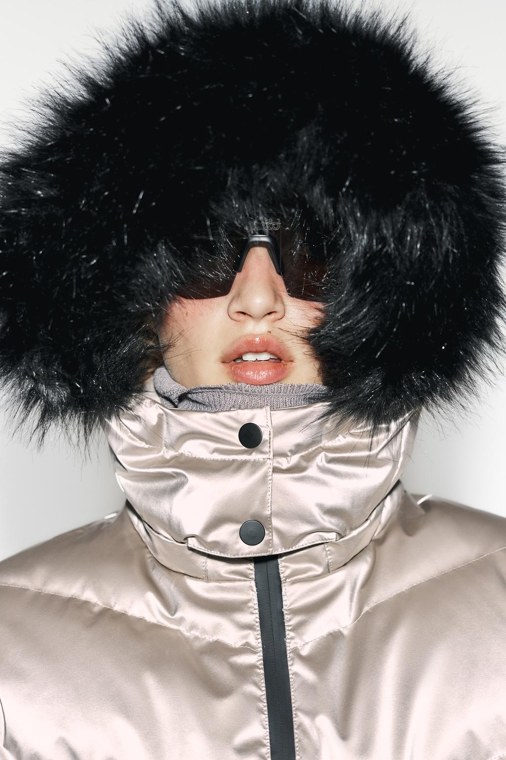 80% DOWN 20% FEATHER WATER RESISTANT WINDPROOF RECCO TECHNOLOGY SKI COLLECTION QUILTED ANORAK - image 2