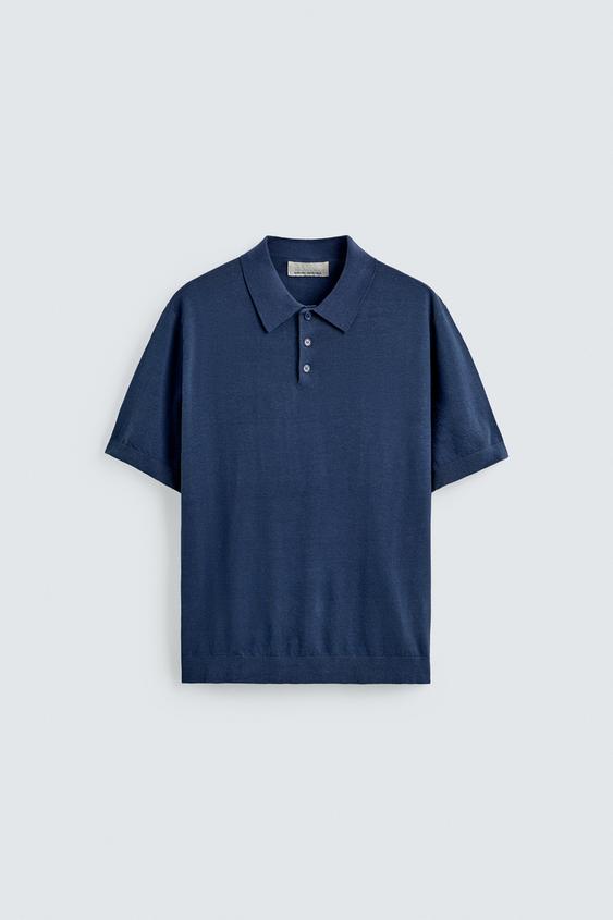 HEMP-COTTON KNIT POLO from Zara - $69.90