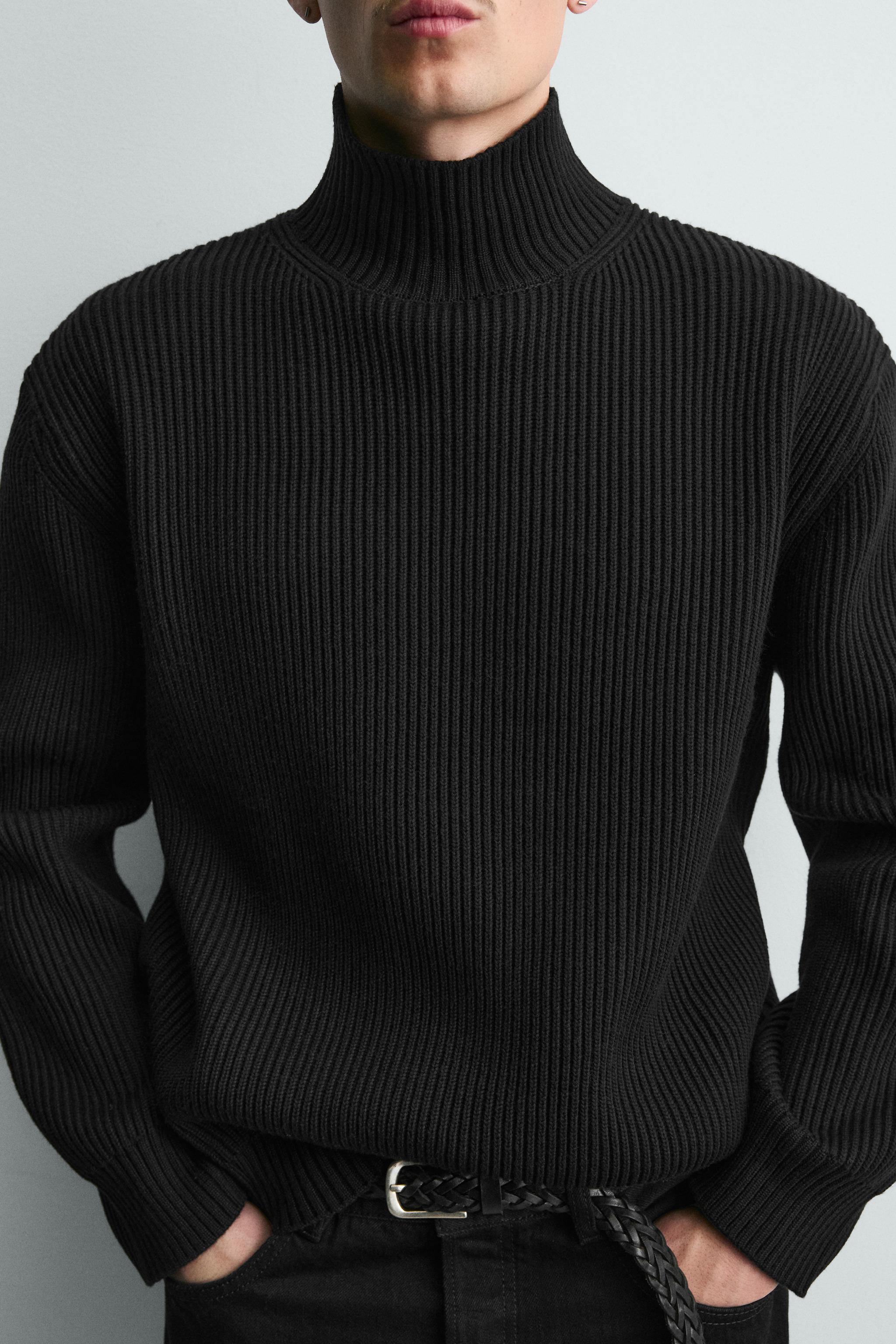 HIGH NECK TEXTURED JUMPER
