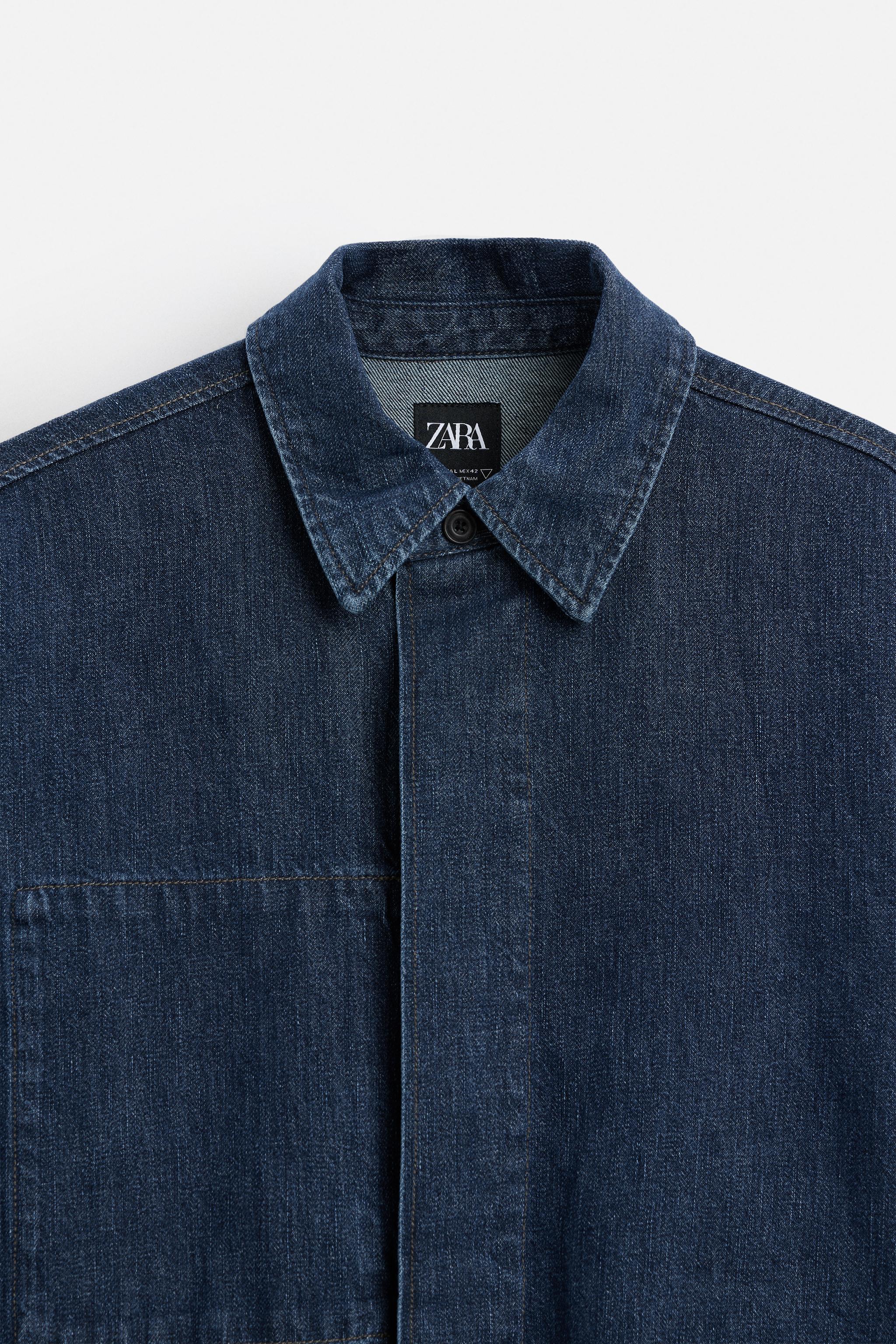 デニムシャツジャケット - ブルー | ZARA Japan / 日本