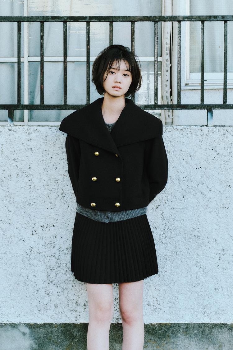 ウール混紡ジャケット ZW COLLECTION - ブラック | ZARA Japan / 日本 