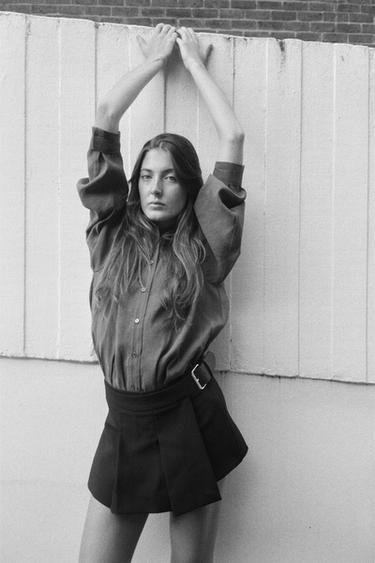 CAMISA OVERSIZE FLUIDA - Plomo de Zara