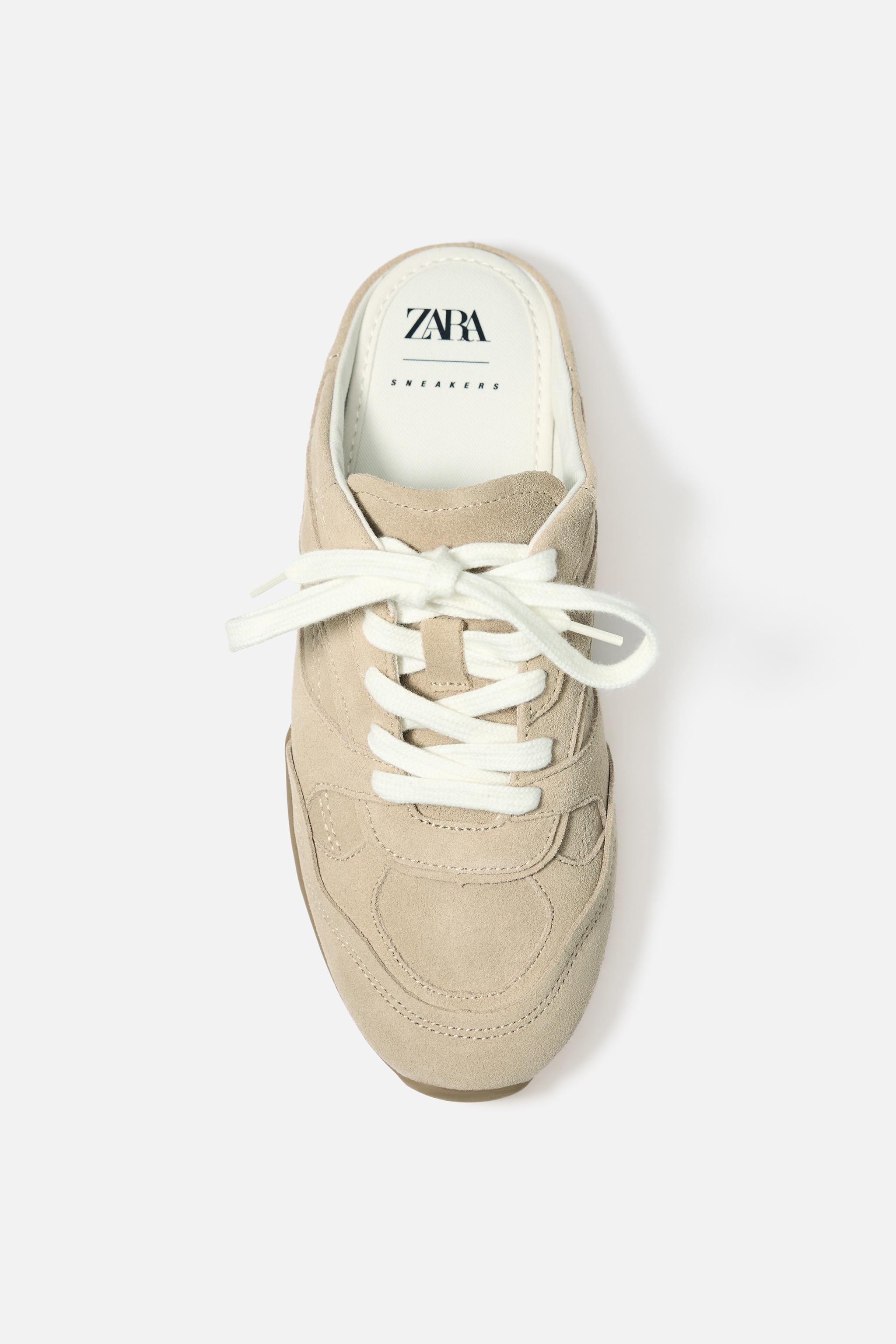 BACKLESS LEATHER SNEAKERS