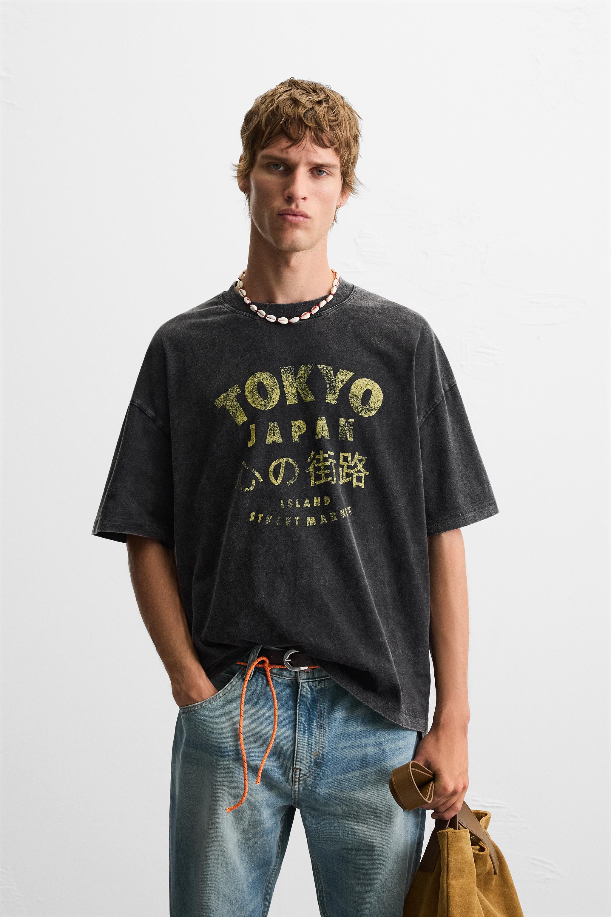 ★ JEANS★ ウォッシュド 半袖Tシャツ osharewalker Tシャツ メンズ 春夏 ユニセックス トップス