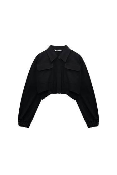 CUT OUT CROPPED SHIRT