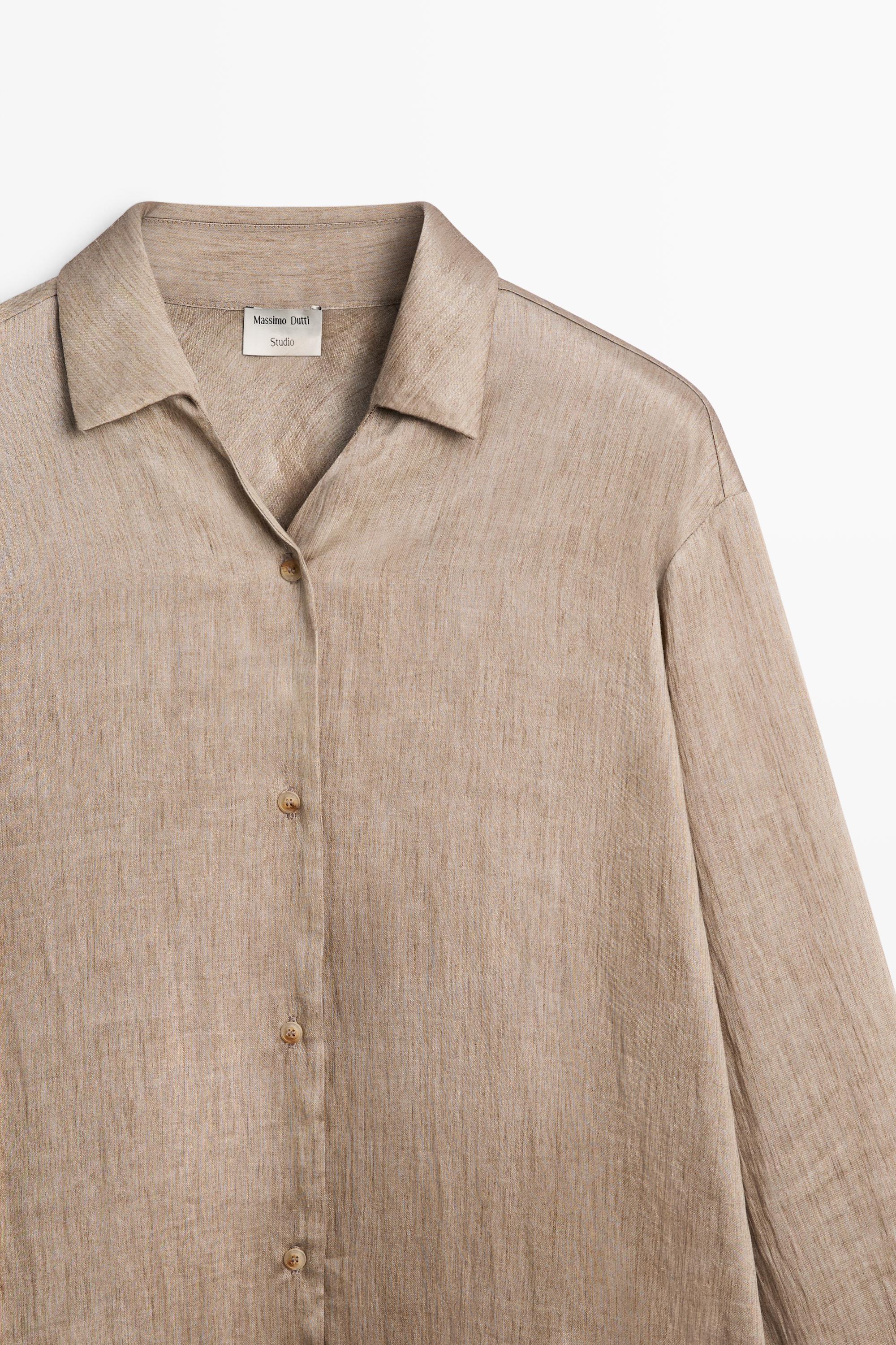 Studio satin flowing shirt