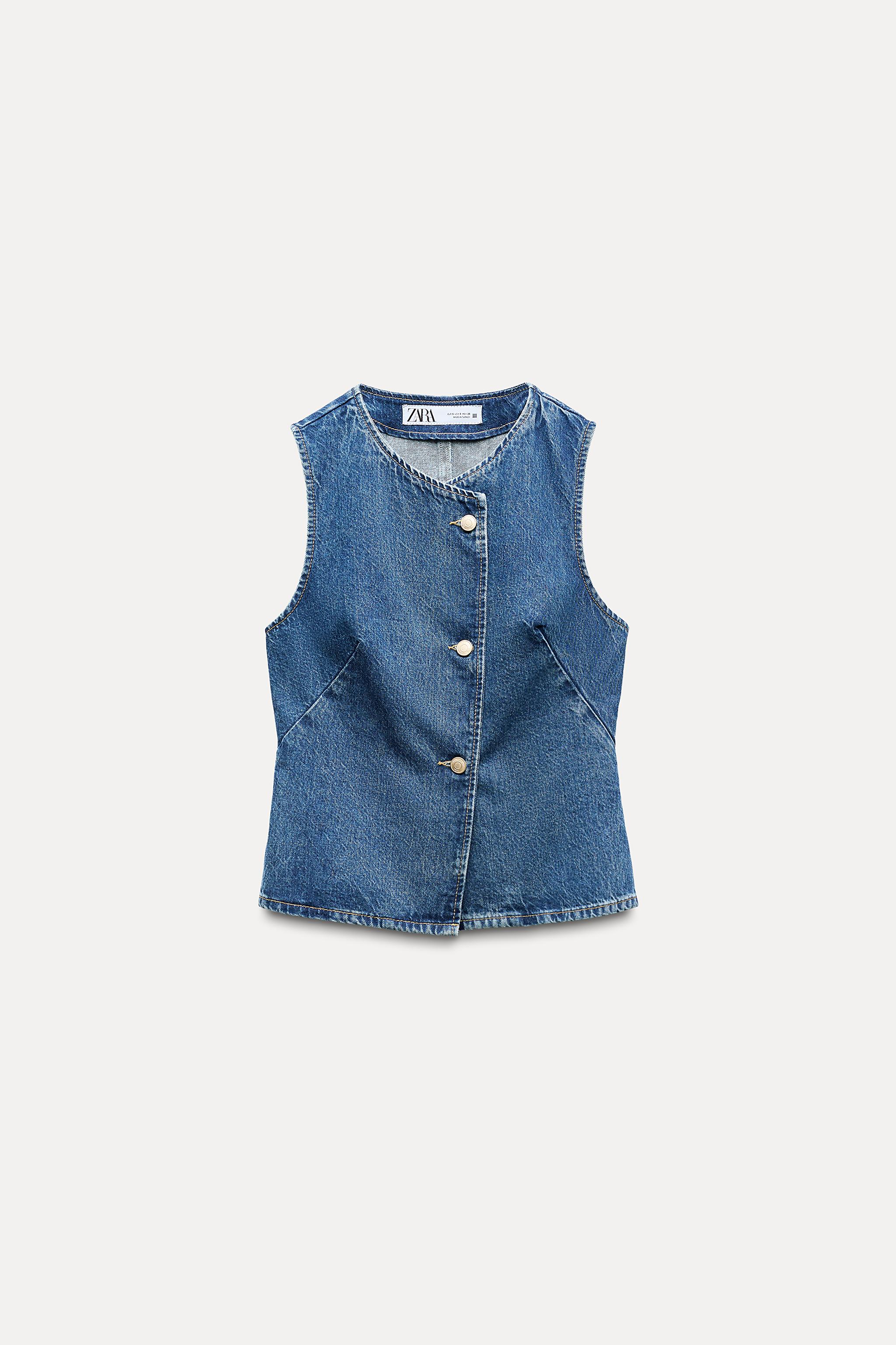 ZARA outlets denim vest