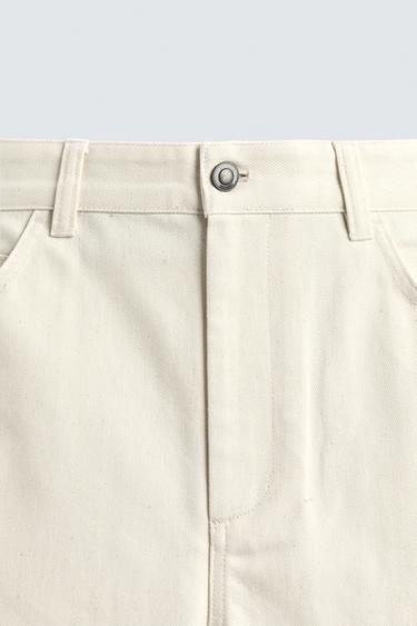 PANTALON COUPE DÉCONTRACTÉE - Beige clair de Zara - Image 8