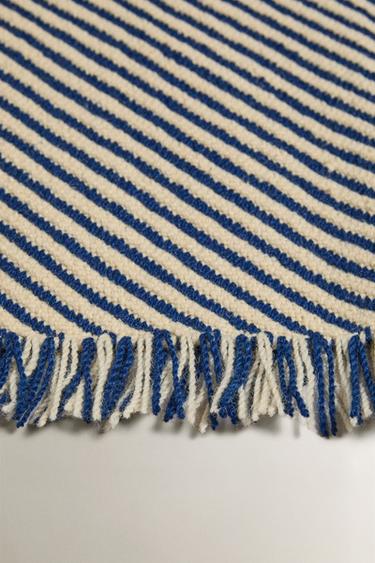 KIDS' WOOL RUG - Ecru / Blue by Zara - Image 2