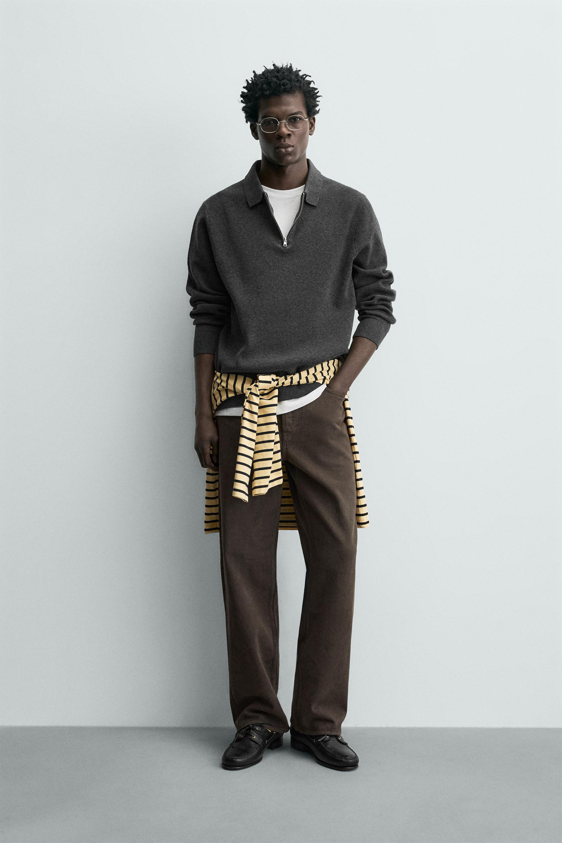 FERMUARLI TRİKO POLO T-SHIRT