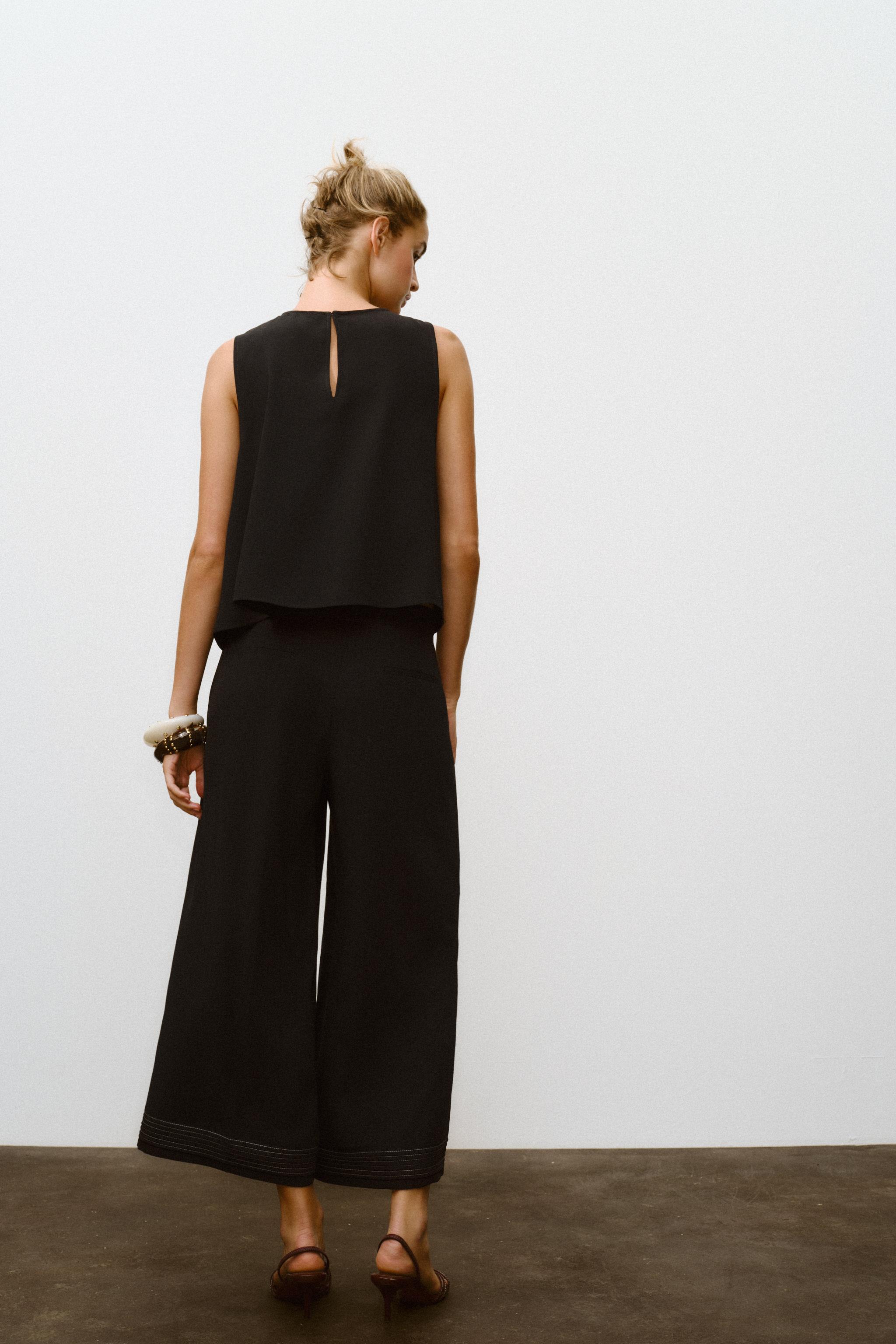ウエストShapeパッドinベアトップス　ブラック N/07 OVERSIZE TOP / RIBBED CARDBOARD KNIT JERSEY (BLACK)の