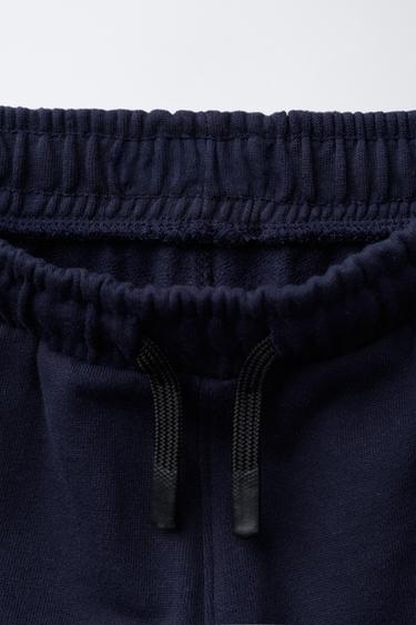 PANTALON DE JOGGING AVEC INSCRIPTION IMPRIMÉE - Bleu marine de Zara - Image 2