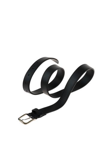 Zara LEATHER BELT - Black