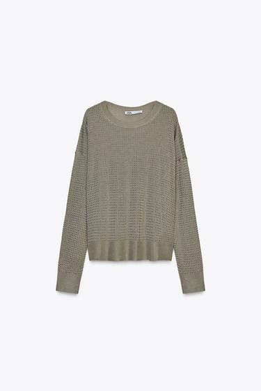 Zara BASIC SWEATER - Mid khaki - Image 0