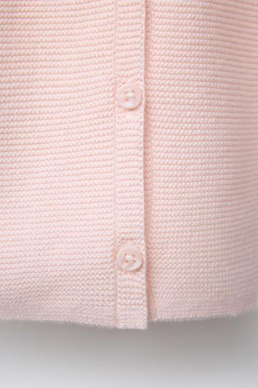 PULL EN MAILLE COL EN MAILLE CROCHET - Rose de Zara - Image 3