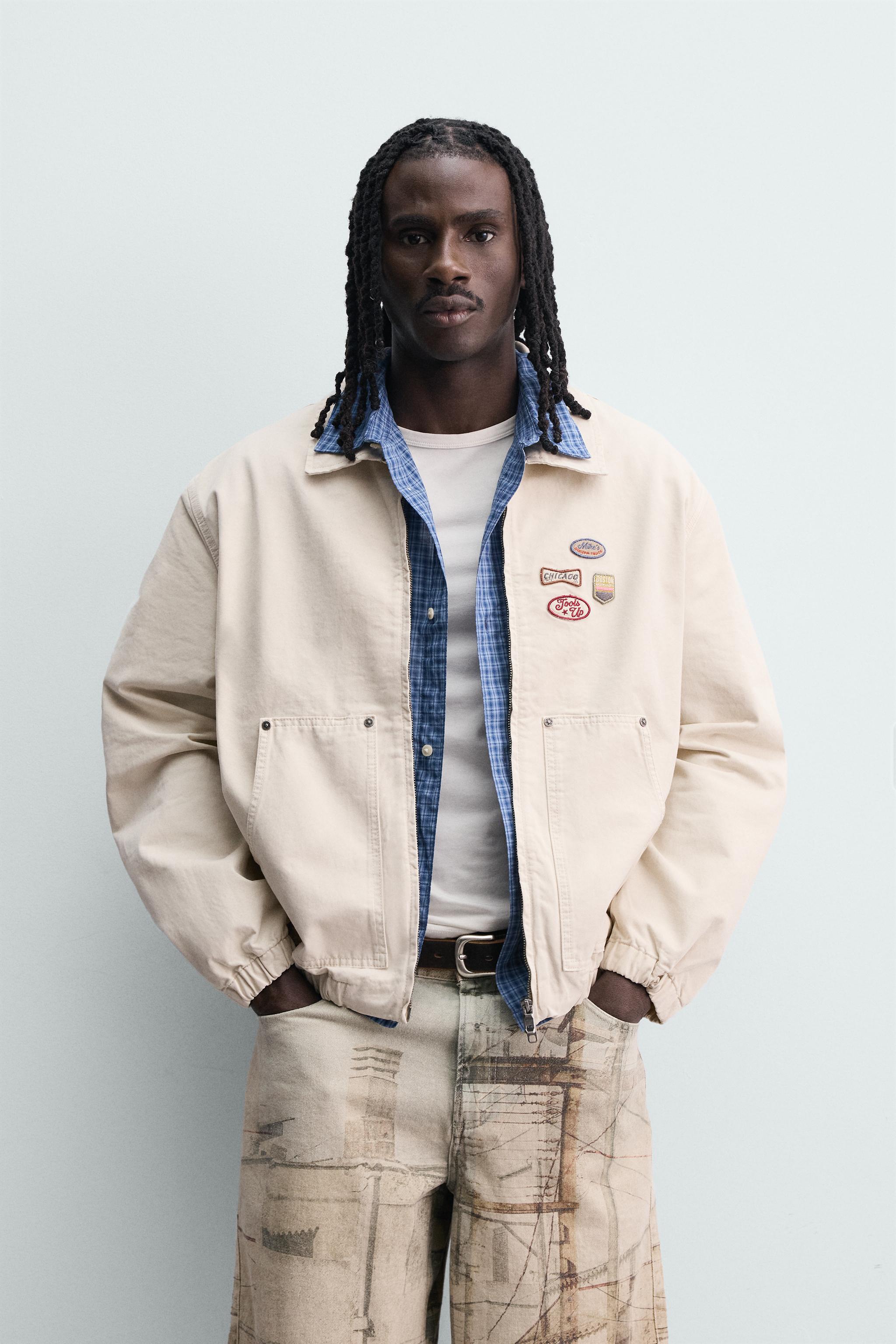 BLOUSON COUPE DÉCONTRACTÉE AVEC PIÈCES