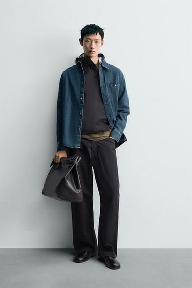 WASHED DENIM SHIRT - Blue by Zara