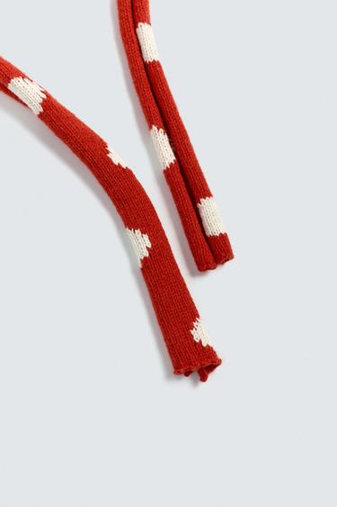 POLKA DOT KNIT SCARF HARRY LAMBERT FOR ZARA X DISNEY - Red by Zara - Image 1