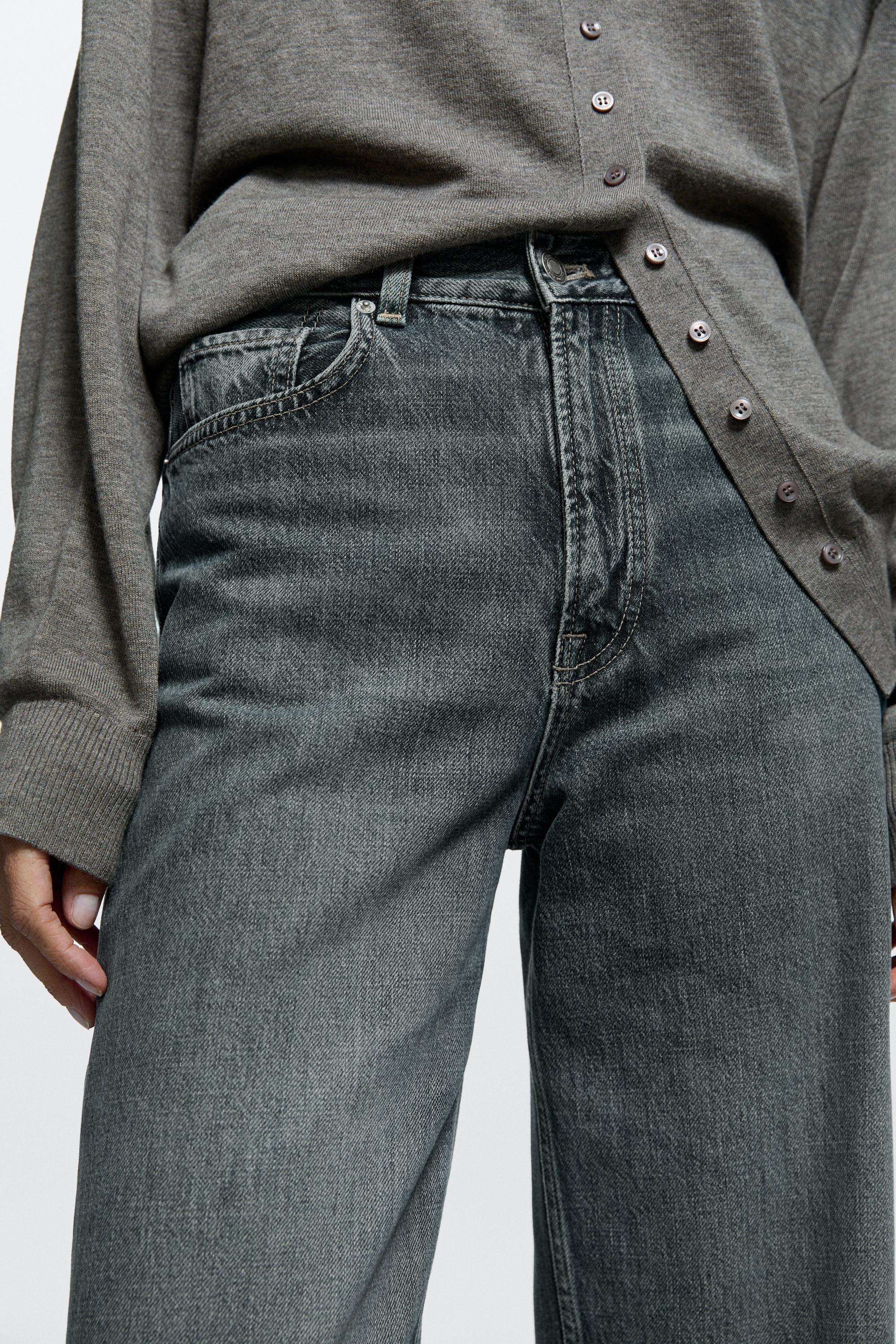 Jean wide leg taille haute