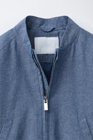 LIGHTWEIGHT BOMBER JACKET - Mid-blue by Zara - Image 2