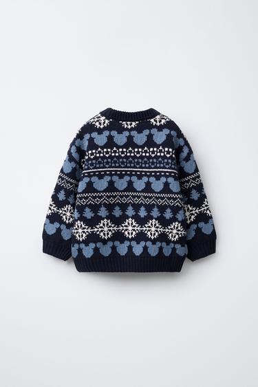 MICKEY MOUSE © DISNEY JACQUARD KNIT SWEATER - Duck blue by Zara - Image 1