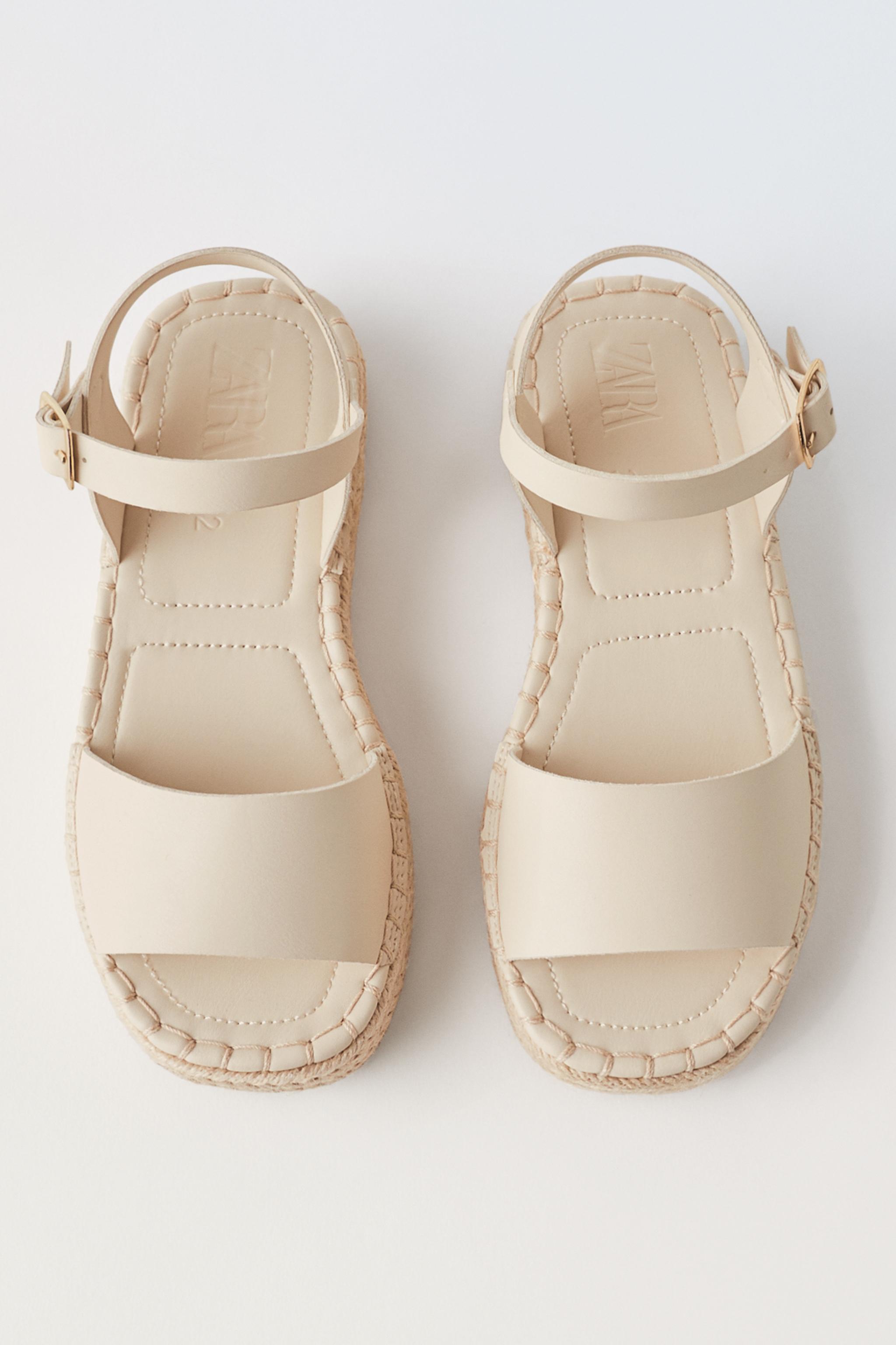 Zara store espadrille sandals