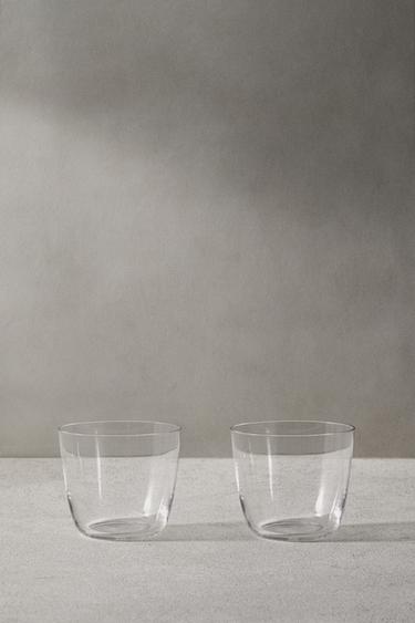 SET GLAS KRISTALLGLAS KLEIN (2ER-SET) - Transparent von Zara