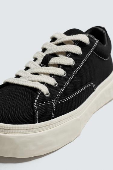 TENNIS EN TISSU VOLUME - Noir de Zara - Image 2