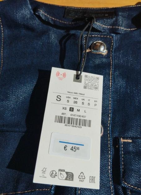 Z1975 DENIM WAISTCOAT WITH BELT - Image 3