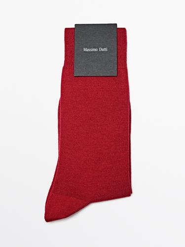 Zara Wool blend socks - Red - Image 0