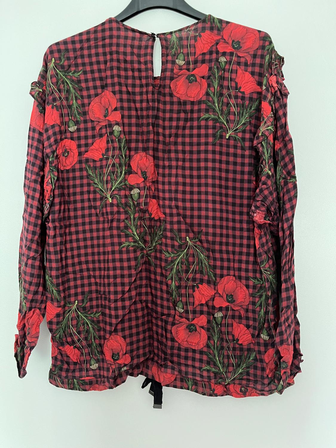 CHECK SHIRT WITH HEM DETAIL - Image 2