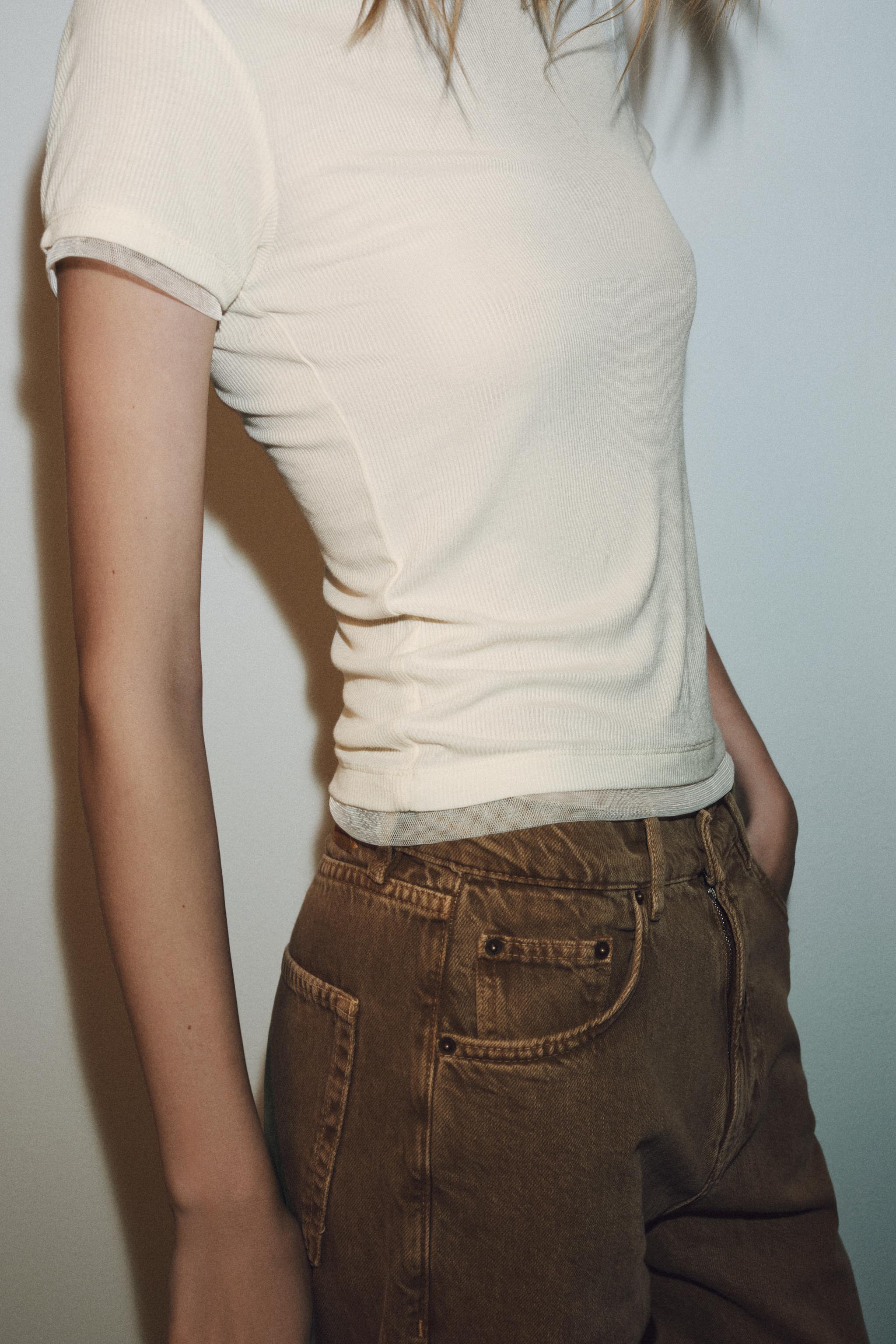 COMBINED TULLE T-SHIRT